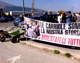 L’AQUILA: ASSOLUZIONE PER LE ”CARRIOLE” ”RESTITUITO VALORE A QUELLA RIVOLTA”
