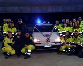 SALVATA NEL 2013, DONNA DISABILE DONA AUTO A PROTEZIONE CIVILE
