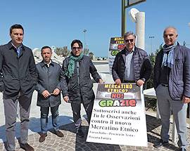 PESCARA: RACCOLTA FIRME DEL CENTRODESTRA CONTRO MERCATINO ETNICO