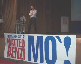 CHIETI: PRIMARIE PD, RENZI FA REGISTRARE IL TUTTO ESAURITO