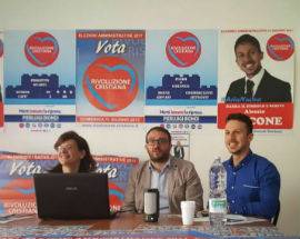 ELEZIONI L’AQUILA: RIVOLUZIONE CRISTIANA APRE COMITATO IN VIA XX SETTEMBRE