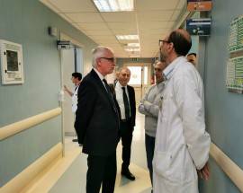 CASTEL DI SANGRO: IL MANAGER TESTA VISITA L’OSPEDALE