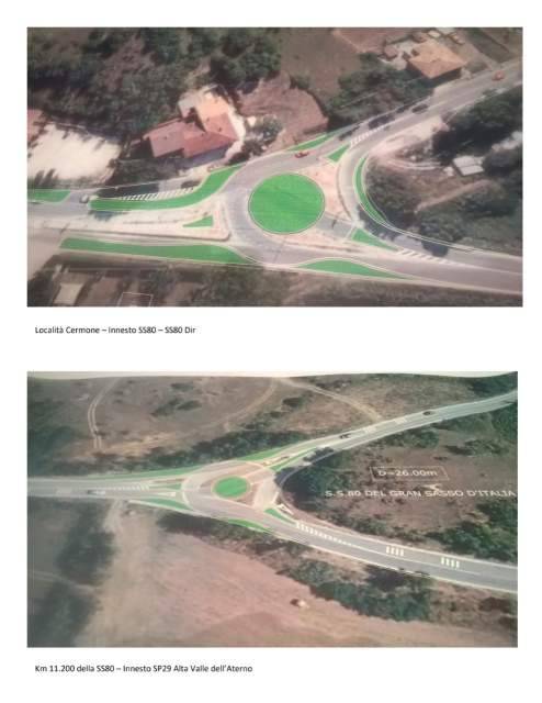VIABILITA’: TRE NUOVE ROTATORIE SULLA STATALE 80 TRA L’AQUILA E PIZZOLI