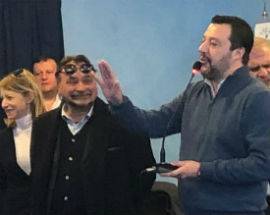 REGIONALI: MATTEO SALVINI A BUSSI, ”A MARZO LEGITTIMA DIFESA SARA’ LEGGE”