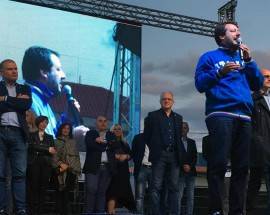 SALVINI A MONTESILVANO: ”I VERI AVVERSARI SONO A BRUXELLES”