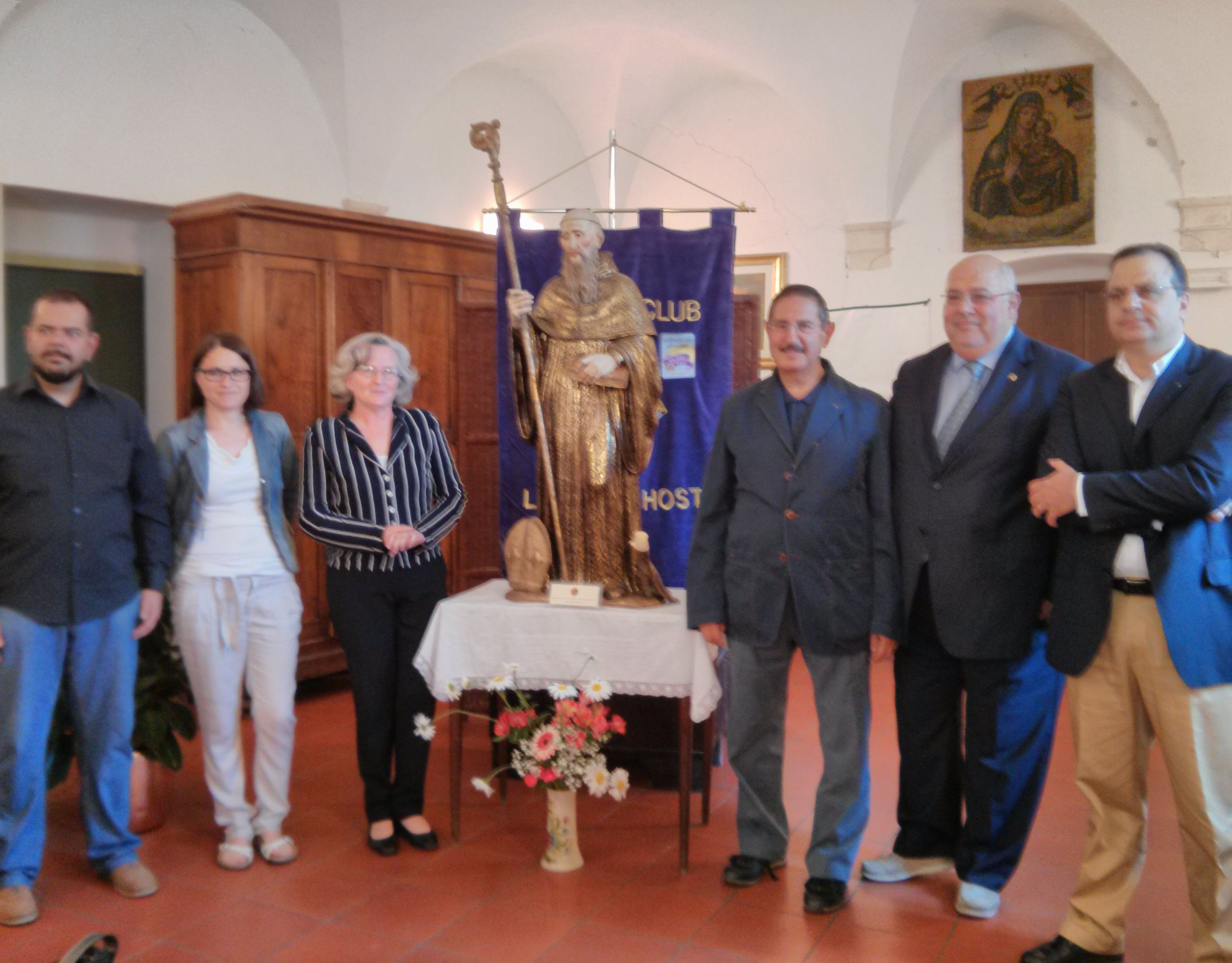 L’AQUILA: LA STATUA DI SAN BASILIO E’ TORNATA NEL SUO MONASTERO