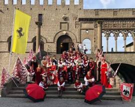 SBANDIERATORI L’AQUILA A EVENTO SCUDERIA FERRARI: ”AL VIA COLLABORAZIONE CON ‘CAVALLINO”’