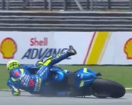 MOTO GP MALESIA: IL VASTESE ANDREA IANNONE SCIVOLA PER EVITARE MARQUEZ E FINISCE LA GARA AL PRIMO GIRO