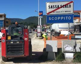 SCOPPITO: NUOVE FOGNATURE PER LA ZONA COMMERCIALE