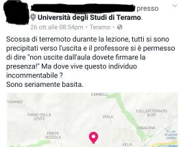UNITE: PRESUNTA MANCATA SICUREZZA DOPO TERREMOTO, RETTORE ‘PREMIA’ PROFESSORE