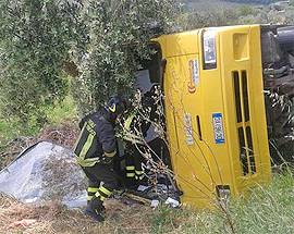 INCIDENTE SCUOLABUS: SALE A 16  IL NUMERO DEI BIMBI FERITI