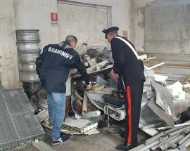 GESTIONE ILLECITA RIFIUTI: SEQUESTRATO CAPANNONE A CEPAGATTI