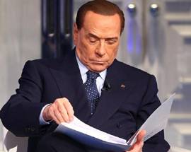CORONAVIRUS: BERLUSCONI, STANZIAMENTO 400 MILIONI E’ INADEGUATO