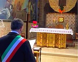 VIRUS: SINDACO TAGLIACOZZO PREGA LA MADONNA DELL’ORIENTE