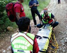 DISPERSO SULLA MAJELLA RECUPERATO DAL SOCCORSO GDF