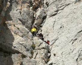 GRAN SASSO, CORNO PICCOLO: RECUPERATO ALPINISTA SU PARETE EST