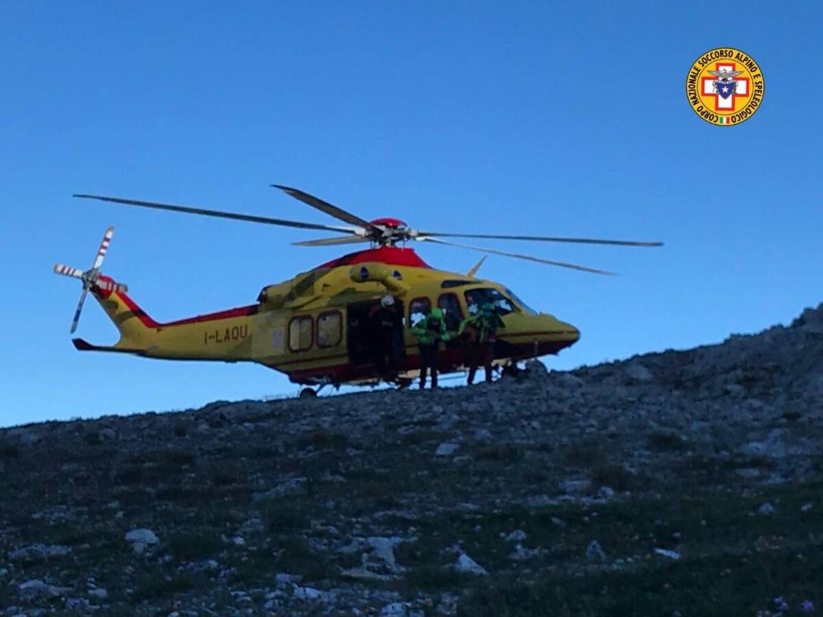 MONTAGNA: ESCURSIONISTI INFORTUNATI E COLTI DA MALORE, INTERVENTO SOCCORSO ALPINO E 118