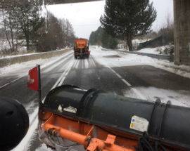 MALTEMPO: MEZZI SPARGISALE E SPAZZANEVE ANAS IN AZIONE IN ABRUZZO