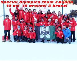 SPORT DISABILI: 27 MEDAGLIE PER GLI AQUILANI AI GIOCHI SPECIAL OLYMPICS DI BORMIO