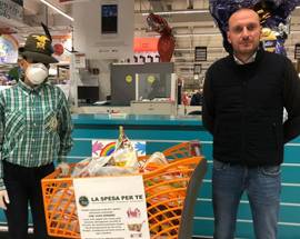 COVID: ‘SPESA SOSPESA’ A L’AQUILA, CARRELLI GIA’ PIENI IN 4 SUPERMERCATI