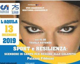 L’AQUILA: SI CONCLUDE PROGETTO REACTION, ”SPORT E RESILIENZA” DOPO IL TERREMOTO E ”DANZA IN SCENA”