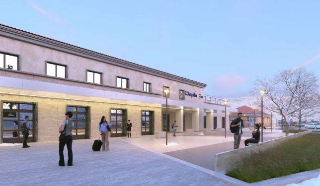 L’AQUILA: AL VIA LA RIQUALIFICAZIONE DELLE AREE ESTERNE DELLA STAZIONE FERROVIARIA