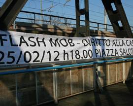 PESCARA: FLASH MOB PER IL DIRITTO A UNA CASA
