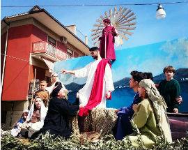 A TRADIZIONALE SFILATA QUADRI BIBLICI VIVENTI OPERE GRANDI PITTORI ITALIANI A ORSOGNA