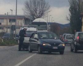 L’AQUILA: UN TAMPONAMENTO RALLENTA TRAFFICO SU SS17