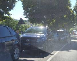 L’AQUILA: TAMPONAMENTO A CATENA A SAN GREGORIO, TRAFFICO IN TILT