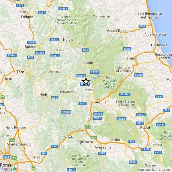 TERREMOTO: SCOSSA 2.8 IN MATTINATA NELL’AQUILANO