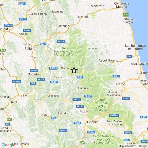 TERREMOTO: SERIE DI SCOSSE NEL REATINO AVVERTITE ANCHE NEL TERAMANO