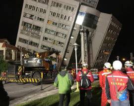 TERREMOTO DI MAGNITUDO 6 A TAIWAN: MORTI E FERITI, 150 PERSONE TRATTE IN SALVO