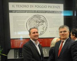 L’AQUILA: IL TESORETTO DI POGGIO PICENZE  IN MOSTRA NELLA SEDE DELLA BANCA D’ITALIA
