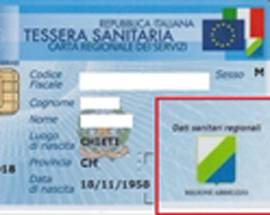 TESSERE SANITARIE, CHE FIGURA! ‘ABBRUZZO’ SCRITTO CON DUE ‘B’