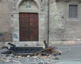 TERAMO: CROLLATA TETTOIA DELL’ANTICA CHIESA DELLA MISERICORDIA