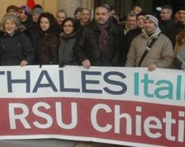 LAVORO: THALES CHIETI, SCATTA SCIOPERO A TEMPO INDETERMINATO