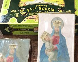 TORRONE CON LA MADONNA DEL POPOLO AQUILANO VENDUTO PER BENEFICENZA