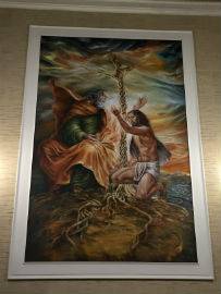 AVEZZANO: SVELATO DIPINTO ”LA TRINITA”’ DI MISTRAL,  SGARBI ”CRISTIANESIMO HA PRODOTTO ARTE E CULTURA”