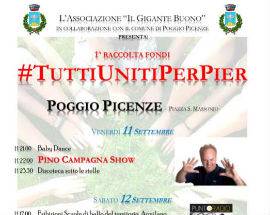 POGGIO PICENZE: AL VIA PRIMA RACCOLTA FONDI ”TUTTI UNITI PER PIER”