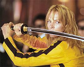 KILL BILL, MINACCIA CASSIERA CON KATANA E RUBA 300 EURO