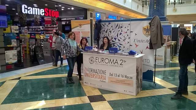 ORIENTAMENTO: UNIVERSITA’ L’AQUILA TRE GIORNI IN CENTRO COMMERCIALE DI ROMA