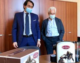 COVID: DONAZIONE UNIVERSAL CAFFE’  AD OSPEDALE DI PESCARA