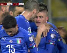 ITALIA-LIECHTENSTEIN: L’ABRUZZESE MARCO VERRATTI SEGNA IL GOAL DEL 2 A 0