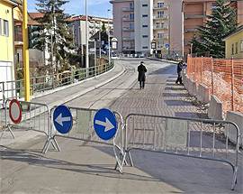 L’AQUILA: PRONTA LA RIAPERTURA VIA ALDO MORO, L’ANNUNCIO DI CAPRI