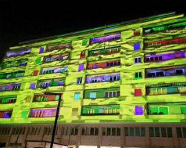 PESCARA: VIDEOMAPPING, SPETTACOLO DI LUCI SU PALAZZO ARLECCHINO