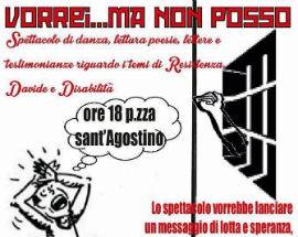 TERAMO: ‘VORREI MA NON POSSO’, IL 23 INIZIATIVA PER I DIRITTI DEI DISABILI