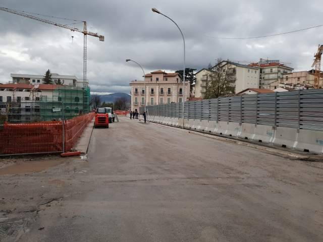 L’AQUILA: RIAPERTURA ANTICIPATA DI VIA XX SETTEMBRE, DEMOLIZIONI CONCLUSE