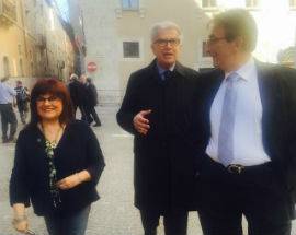 PD: ZANDA A L’AQUILA PER I 3 ANNI DI PARLAMENTO DELLA PEZZOPANE
