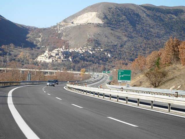 AUTOSTRADA A24: DAL 14 SETTEMBRE CHIUSO SVINCOLO PER COCULLO